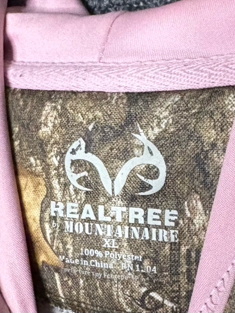 Realtree Mountainaire Forest Camo Performance Hoodie Sweatshirt Women’s XL EUC - Picture 5 of 8